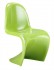 S Shaped Chair in Green