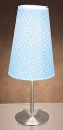 Polka Dot Table Lamp with Blue Shade