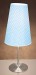 Polka Dot Table Lamp with Blue Shade