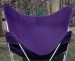 Butterfly Chair Replacement Cover - Purple Cotton Duck